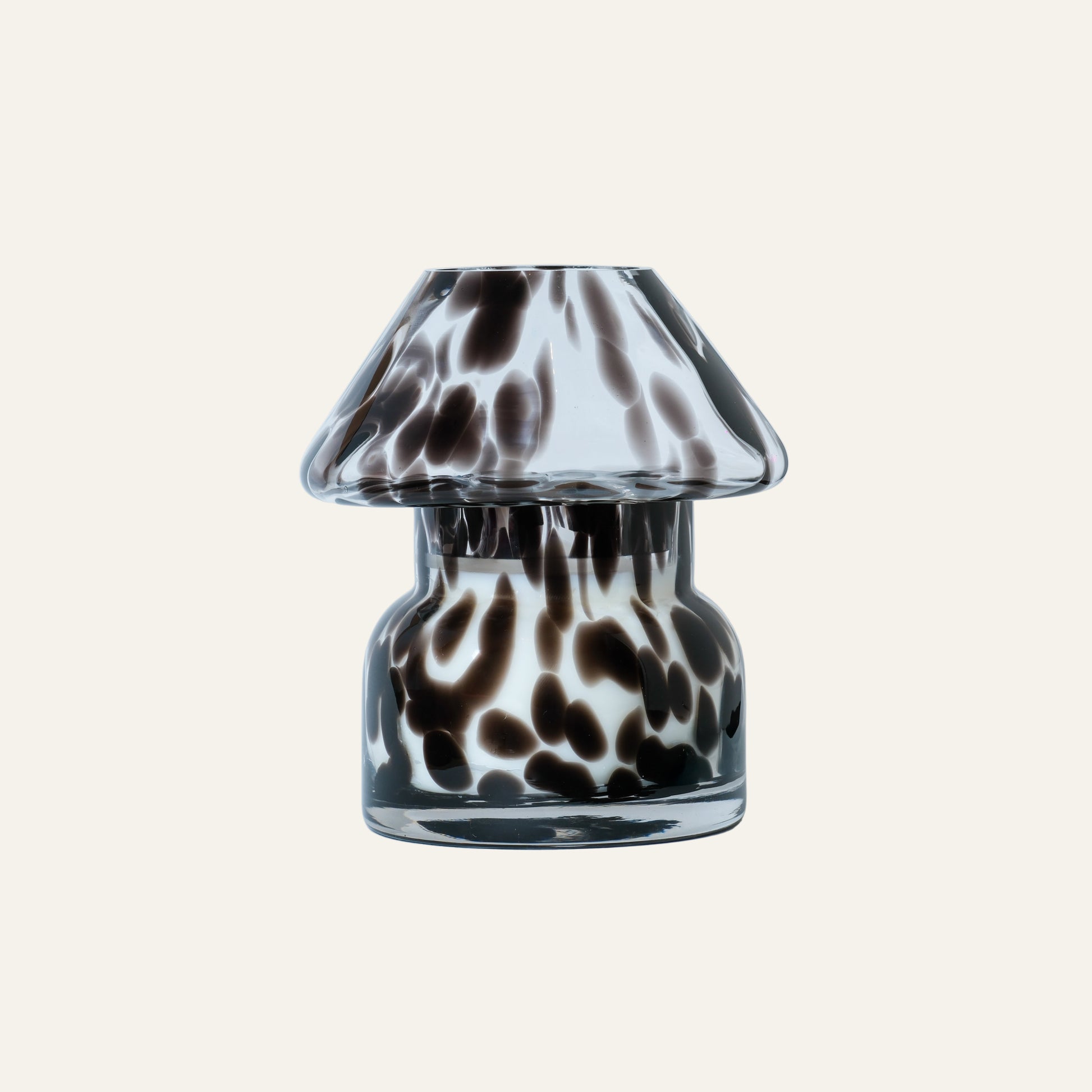 Candle Lamp - Black Cheetah