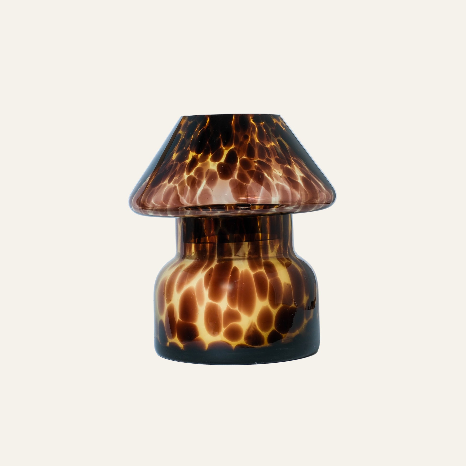 Candle Lamp - Brown Leopard