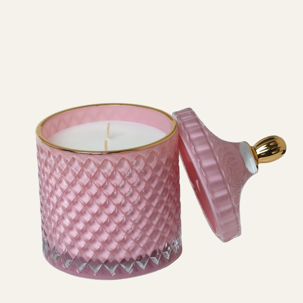 Large Geo - Royal Pink