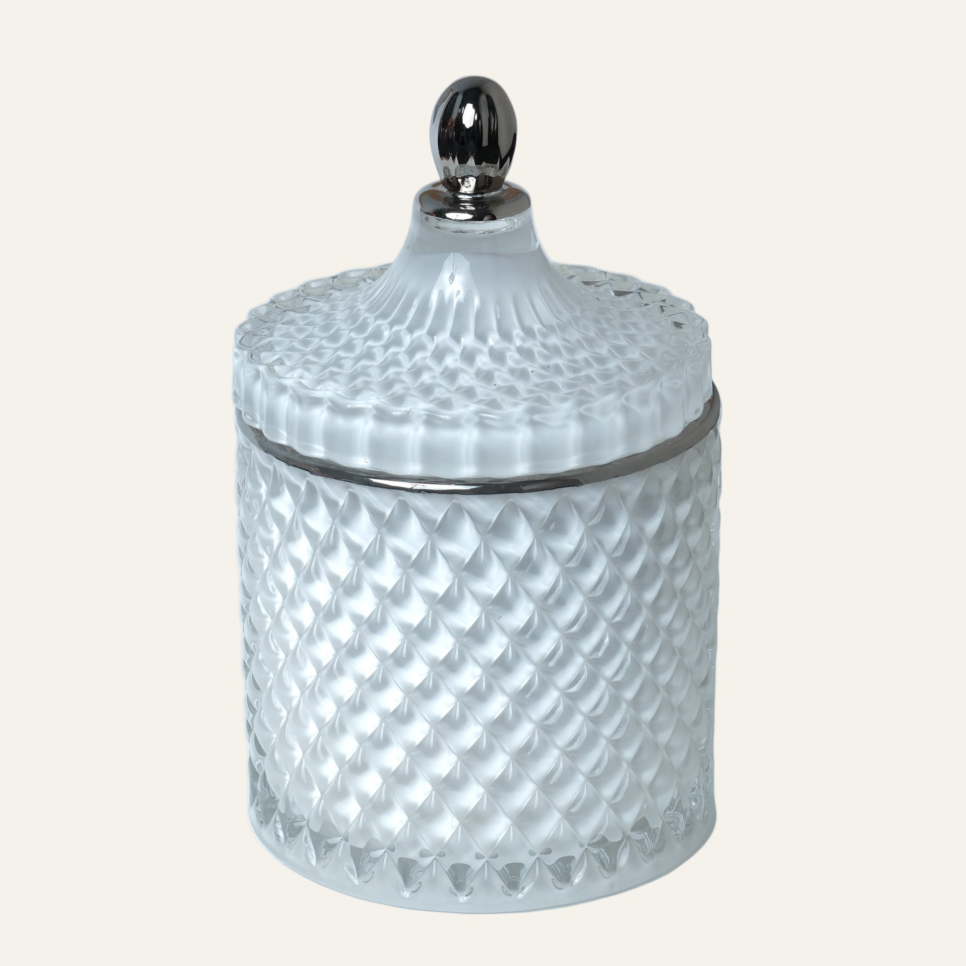 Large Geo - Royal White