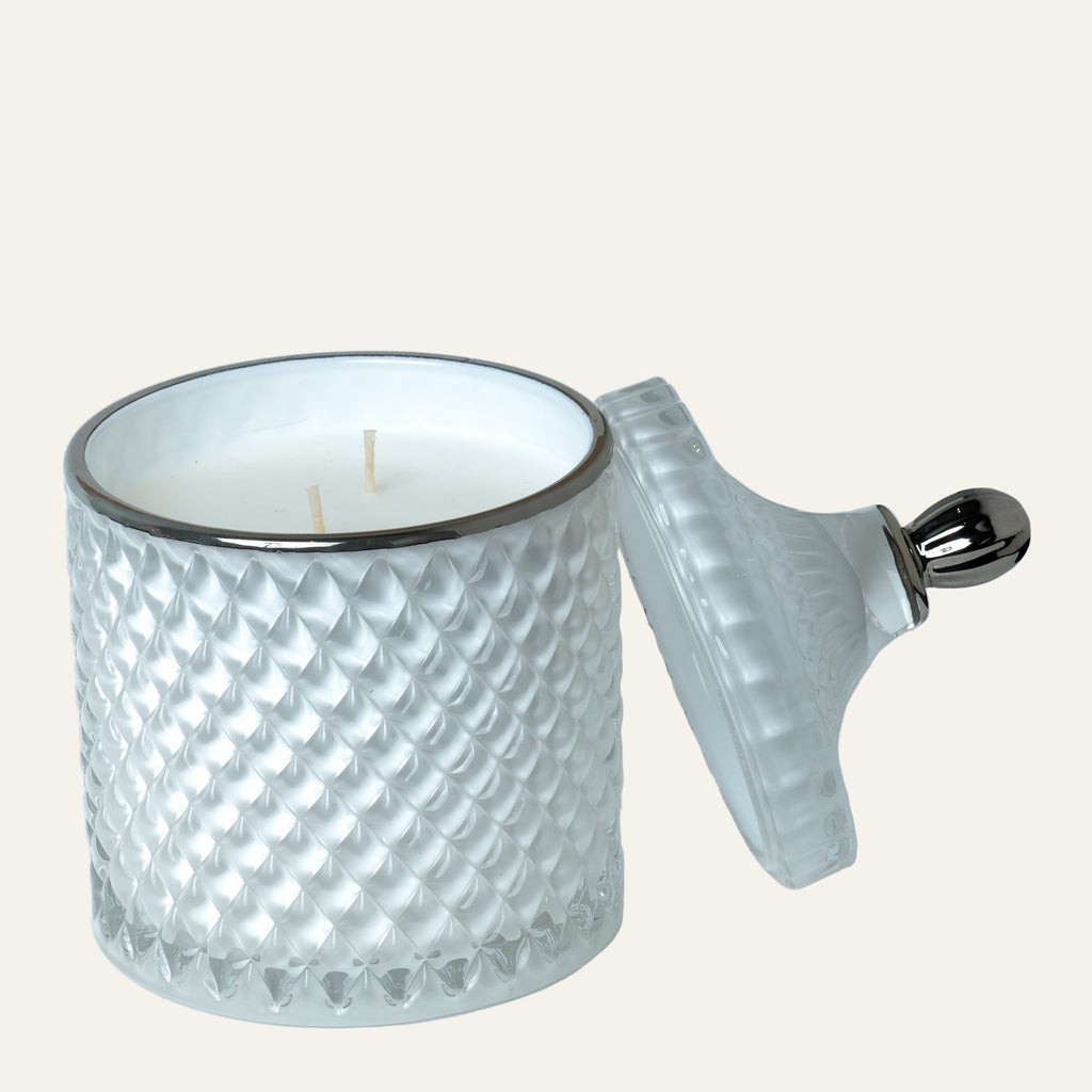 Large Geo - Royal White