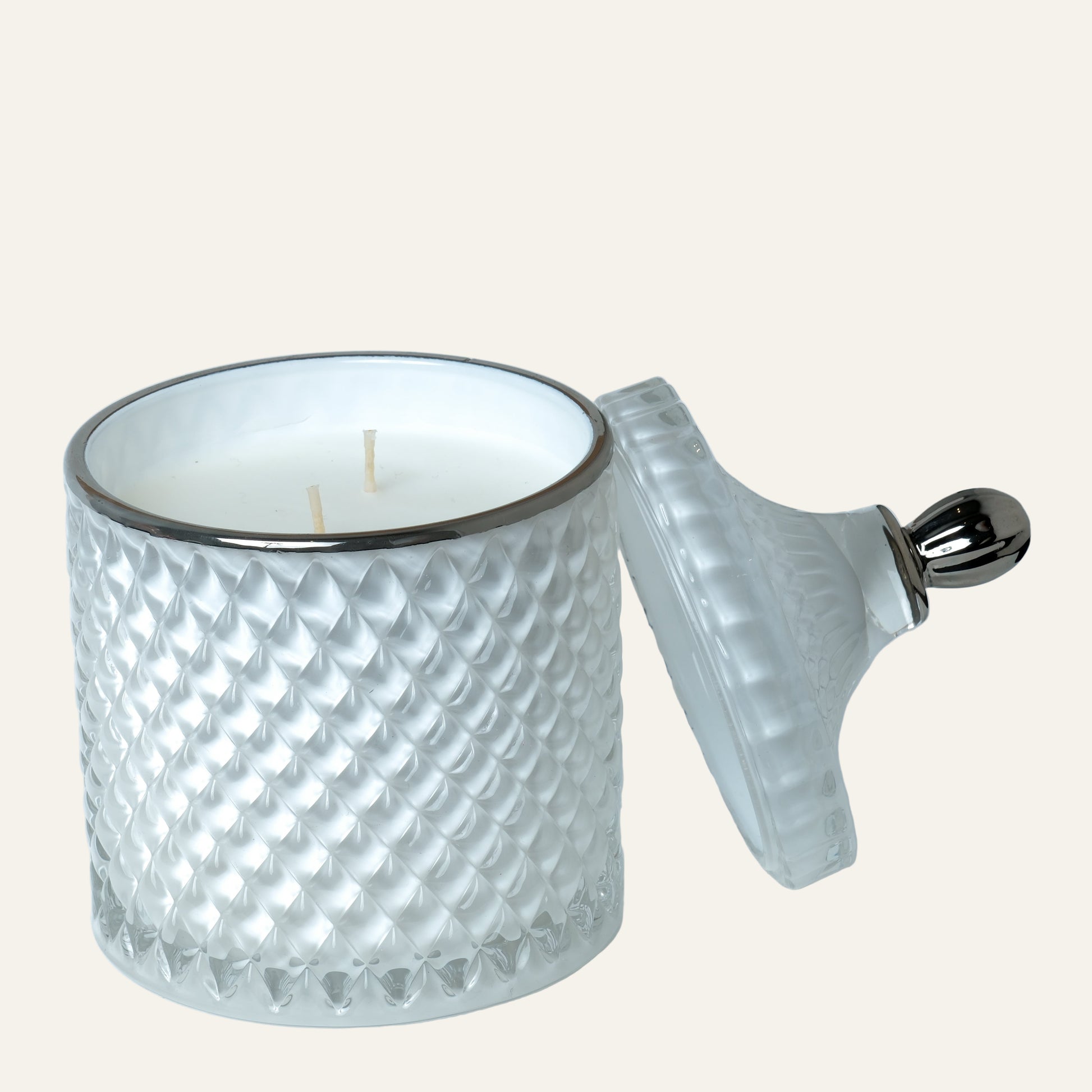 Large Geo - Royal White