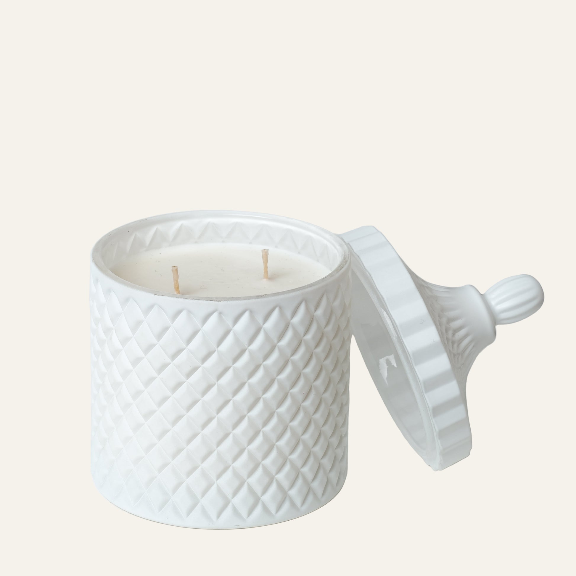 Large Geo - Matte White