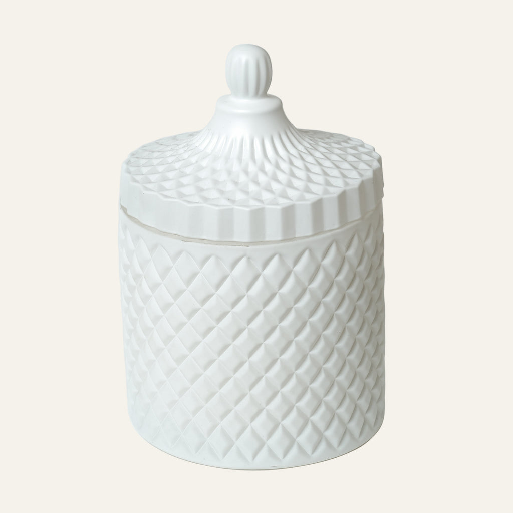 Large Geo - Matte White