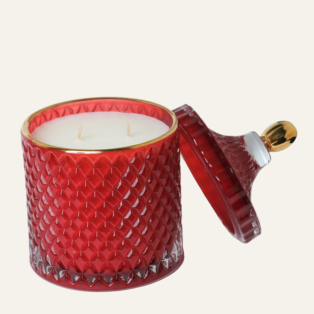 Large Geo - Royal Red