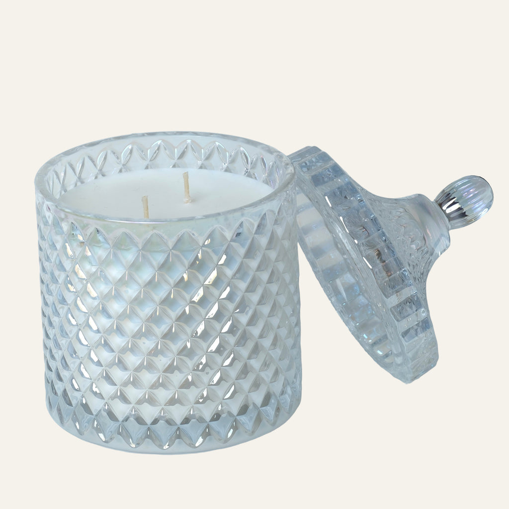 Large Geo - Iridescent Pearl