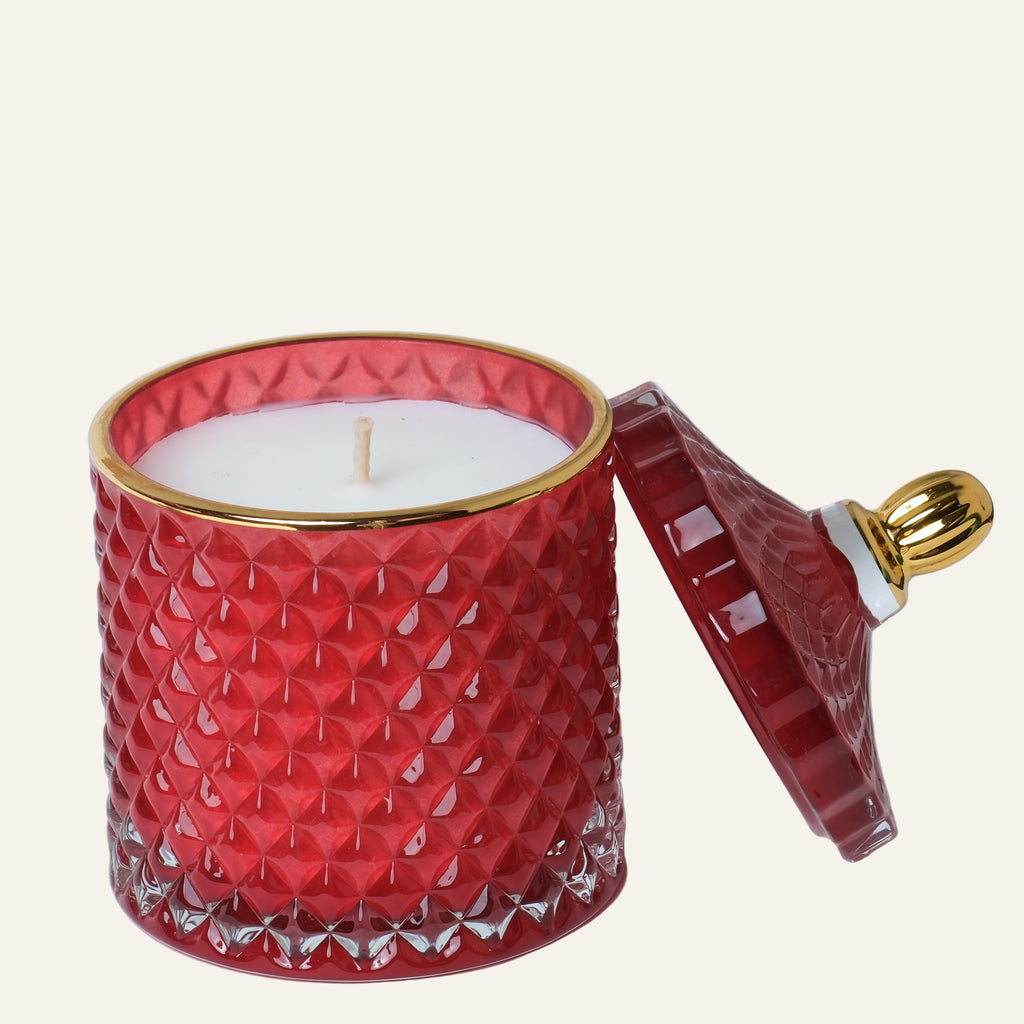 Small Geo - Royal Red